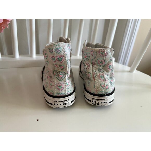Converse High Tops Hearts Hook & Loop Strap - Picture 4 of 5